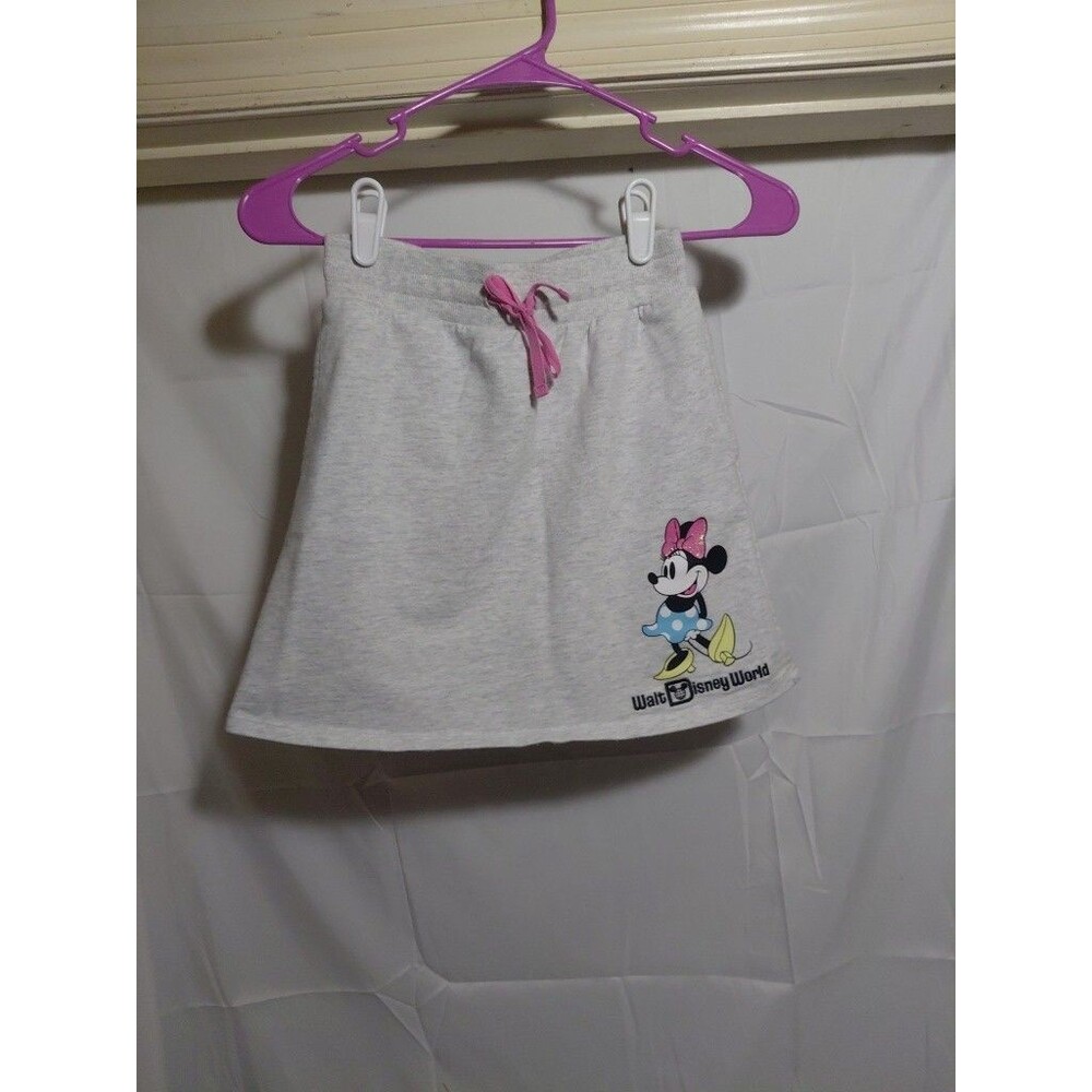 Disney Resort  Girls Minnie Mouse Gray Skirt Size 7